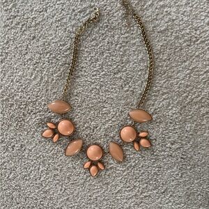 Gold and Peach Necklace